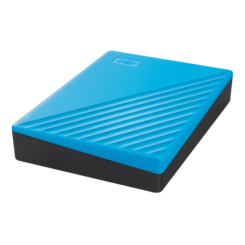 WD My Passport WDBR9S0060BBL-WESN 6 TB Portable Hard Drive - External - Blue - USB 3.2 (Gen 1) Micro-B - 256-bit AES Encry