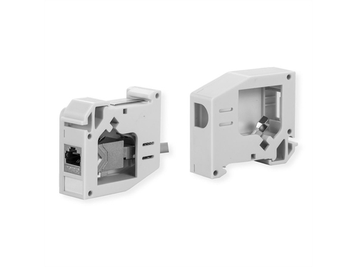 Roline Befestigungsadapter für Keystone-Modul - Grau - Acrylnitril-Butadien-Styrol (ABS)