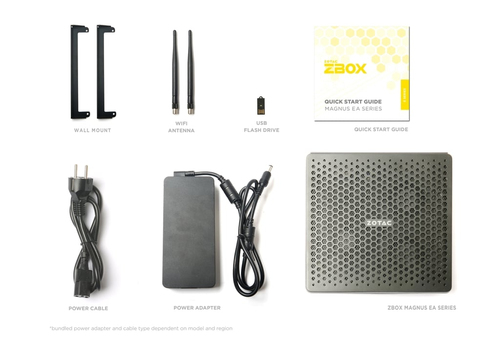Zotac ZBOX MAGNUS EAMAX395C. Chassis type: 2.6L sized PC, Product type: Mini PC barebone. Supported memory types: LPDDR5X-