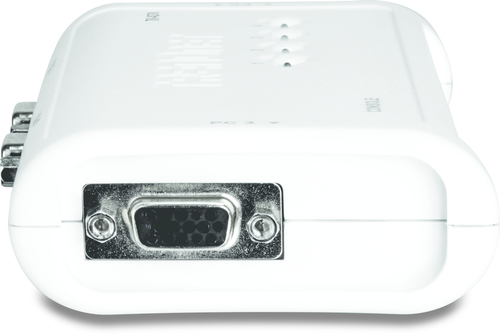 Trendnet TK-407K. Tastatur Porttyp: USB, Maus-Porttyp: USB, Video Porttyp: VGA. Maximale Auflösung: 2048 x 1536 Pixel, Sca