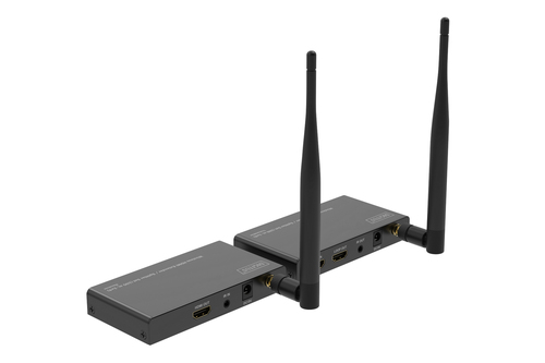 Digitus Wireless HDMI extender / splitter set (100 m, 1x4). Type: AV transmitter & receiver, Maximum resolution: 1920 x 10
