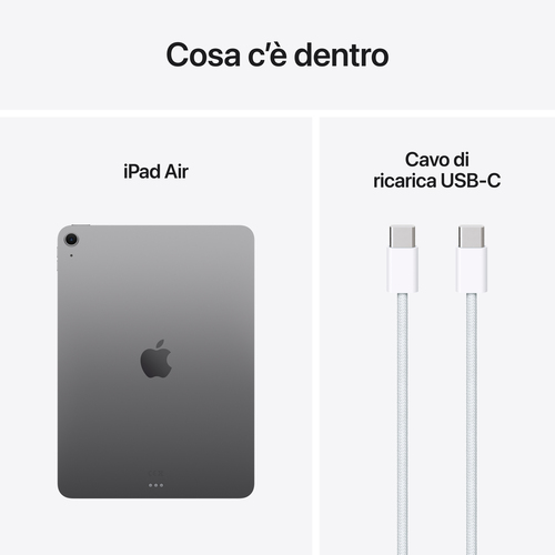 Tablet Apple iPad Air 11 (2025) A3266 - 27,9 cm (11") - 8 GB - 128 GB Memoria - Grigio - M3 Octa core (8 Core) - 500 cd/m²