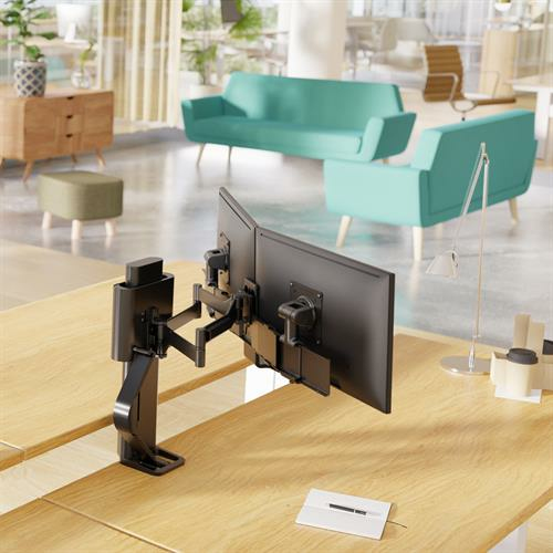 Ergotron TRACE 45-631-224. Montagem: Clamp, Peso máximo (capacidade): 9,8 kg, Tamanho máximo de ecrã: 68,6 cm (27"), Supor