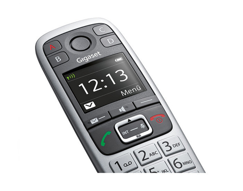 Gigaset E560 DECT-Schnurlostelefon - Silber - 1 Telefonleitung(en) - Freisprecheinrichtung - Hörhilfen-kompatibel