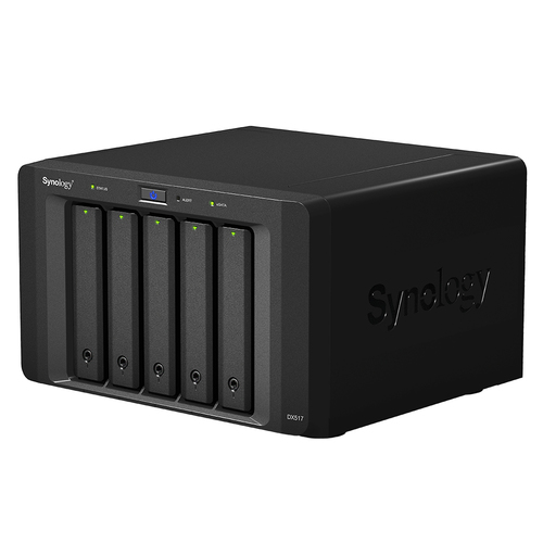 Synology DX517 Laufwerksgehäuse - eSATA Host Interface Extern - 5 x HDD unterstützt - 5 x Gesamtschacht - 5 x 2,5"/3,5" Sc