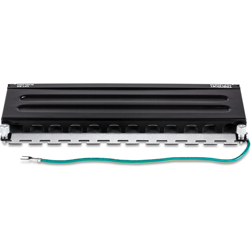 12-port Cat6a Shielded Wall Mount Patch Panel