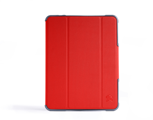 STM Goods Dux Plus Duo Tasche Apple iPad mini (5. Generation), iPad mini 4 - Rot, Glasklar - Polycarbonat Mantel