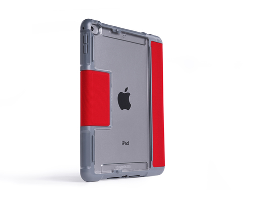 STM Goods Dux Plus Duo Tasche Apple iPad mini (5. Generation), iPad mini 4 - Rot, Glasklar - Polycarbonat Mantel