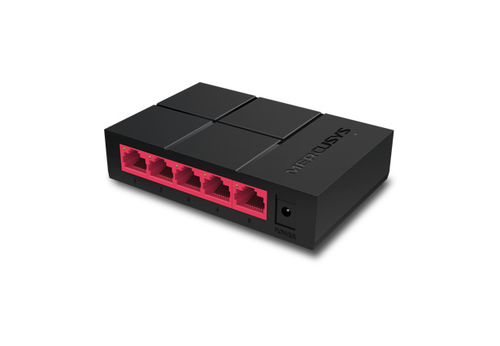 Mercusys MS105G 5 Ports Ethernet Switch - Gigabit Ethernet - 10/100/1000Base-T - 2 Layer Supported - Twisted Pair - Desktop