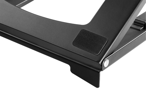 Digitus Mobiler Notebook Ständer. Produkttyp: Laptop-Ständer, Produktfarbe: Schwarz, Material: Metall. Breite: 255 mm, Tie