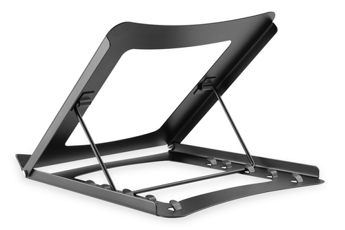Digitus Mobiler Notebook Ständer. Produkttyp: Laptop-Ständer, Produktfarbe: Schwarz, Material: Metall. Breite: 255 mm, Tie