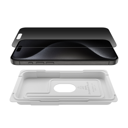 Belkin ScreenForce InvisiGlass 9H Glas, Gehärtetes Glas Bildschirmschutz für Apple iPhone 16 Pro Max - für OLED iPhone 16 