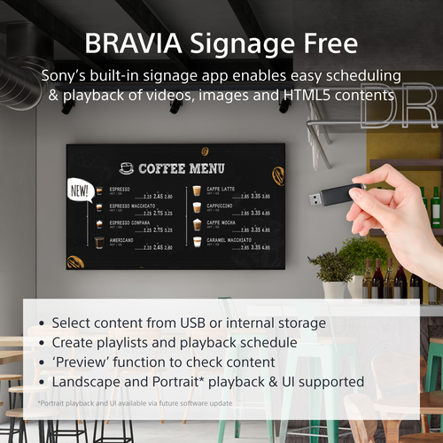 Sony BRAVIA FW-75EZ20L 1905 mm LED Digital-Signage-Display - 16 Stunden / 7 Tage Betrieb - IPS-Technologie (In-Plane-Switc