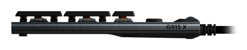 Logitech G G915 X. Forma do factor do teclado: Tamanho completo (100%). Estilo de teclado: Em frente/linha reta. Tecnologi