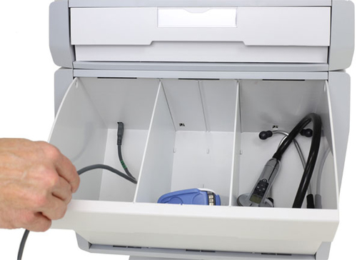Ergotron StyleView. Product colour: White, Recommended usage: Flat panel, Type: Multimedia cart. Height adjustment: 43 cm,