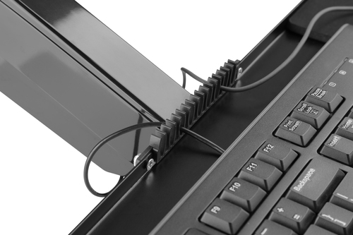 Digitus Flexible wall-mounted Stand/Sit workstation, single monitor. Maximum weight capacity: 8 kg, Minimum screen size: 4