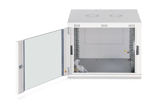 DIGITUS Professional Dynamic Basic DN-19 09U-6/6-EC 9U Wandmontierbar Rackschrank für Server, Patchfeld, LAN-Schalter - 48