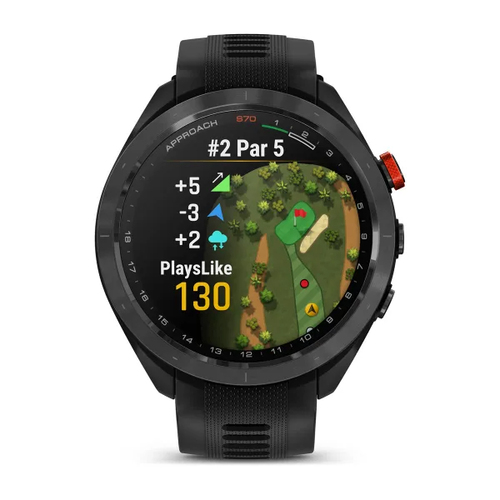 Garmin Approach S70 - 47 mm. Display diagonal: 3.56 cm (1.4"), Display technology: AMOLED, Display resolution: 454 x 454 p