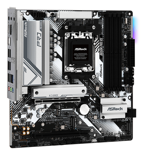ASRock B650M Pro RS Gaming-Desktop-Motherboard - AMD B650 Chipsatz - Buchse AM5 - Micro ATX - Ryzen 7, Ryzen 9 Unterstützt
