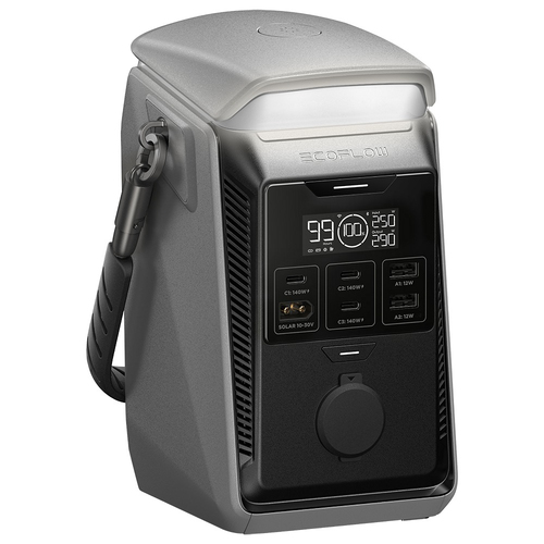 EcoFlow TRAIL Plus 300 DC. Charging source: Cigar lighter, Solar, USB, Battery capacity: 288 Wh, Total output power: 300 W