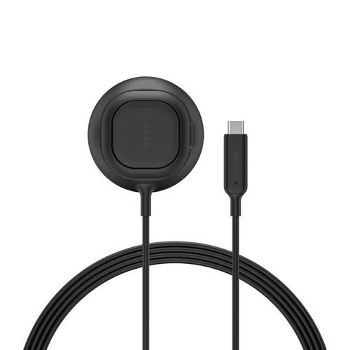 Belkin UltraCharge Induktionsladegerät - Schwarz - für iPhone, AirPod, Smartphone, Ohrhörer, Qi2-fähiges Gerät - Eingangss