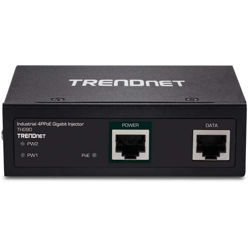 TRENDnet TI-IG90 PoE Injector - TAA Compliant - 57 V DC Input - 1 x Gigabit Ethernet Input Port(s) - 1 x Gigabit PoE++ Out