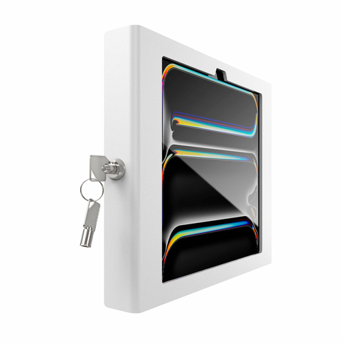 iPad Pro M4 11" (2024), Apex Secured Enclosure Wall Mount - White - iPad Pro M4 11" (2024), Apex Secured Enclosure Wall Mo