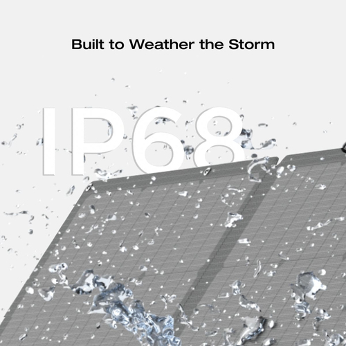 EcoFlow EFSOLAR60-TYPE-C. Rated power: 60 W, Voltage at open-circuit (Voc): 25.6 V, Short-circuit current (Isc): 2.06 A. S