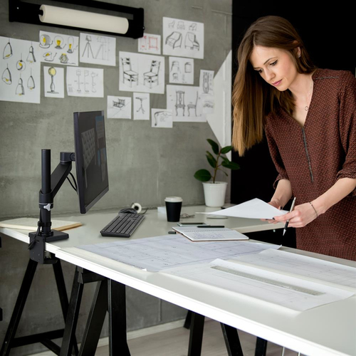 Ergotron NX Series NX MONITOR ARM BLACK. Mounting: Clamp, Maximum weight capacity: 8 kg, Minimum screen size: 0 mm (0"), M