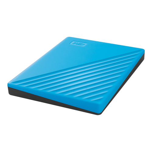 WD My Passport Tragbar Festplatte - Extern - 2 TB - Blau - USB 3.0 - 256-bit Verschlüsselungsstandard - Retail