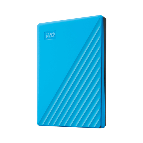 WD My Passport Tragbar Festplatte - Extern - 2 TB - Blau - USB 3.0 - 256-bit Verschlüsselungsstandard - Retail