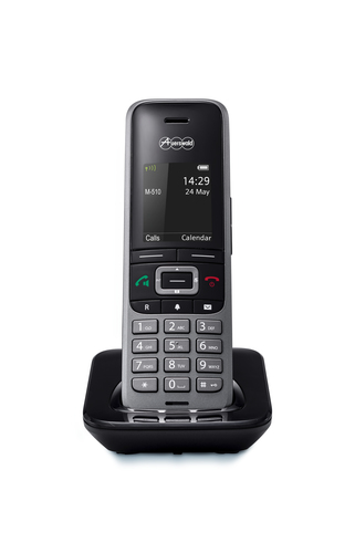 Auerswald COMfortel M-510. Typ: DECT-Telefon, Hörertyp: Kabelloses Mobilteil, Maximum Innenabstand: 50 m, Maximum Außenabs