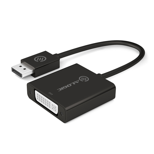 Alogic 20 cm DisplayPort/DVI-D Video Cable for Video Device, Computer - 1 - First End: 1 x DisplayPort Digital Audio/Video