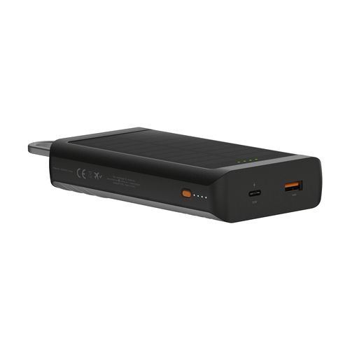 Xtorm XG2ES101. Battery capacity: 10000 mAh. USB Type-A output ports: 1, USB Type-C ports quantity: 1. Total output power: