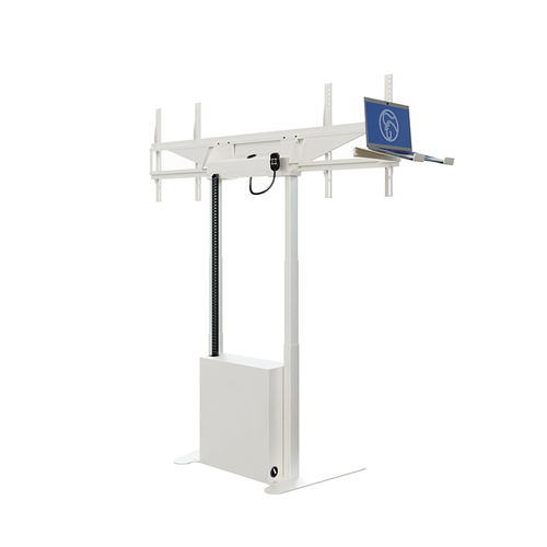 HAGOR Lift für Display - Weiß - Querformat - Höhenverstellbar - 2 Unterstützte(r) Display(s)Bildschirmgröße: 116,8 cm bis 