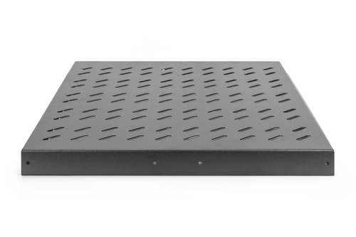 Digitus Rack Shelf - Black - Steel - 25 kg Maximum Weight Capacity