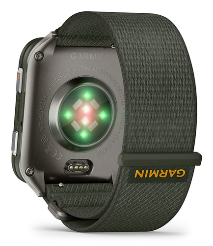 Garmin Venu X1. Display diagonal: 5.08 cm (2"), Display technology: AMOLED, Display resolution: 448 x 486 pixels, Touchscr