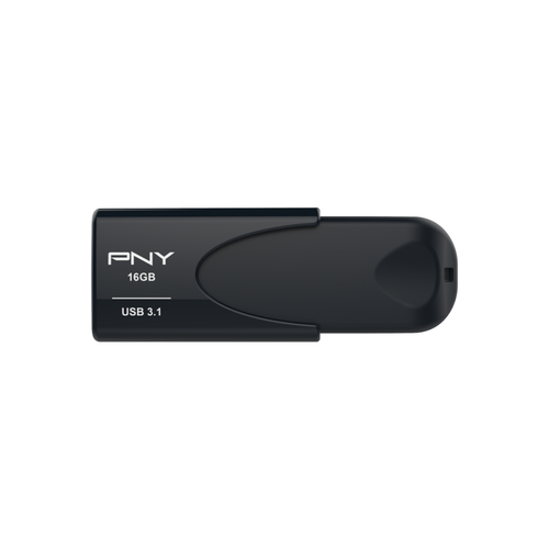 PNY Attaché 4 3.1 16 GB USB 3.1 Typ A Flash-Laufwerk - Schwarz - 80 MB/s Read Speed - 20 MB/s Write Speed - 1 / Pack