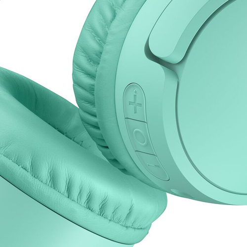 Belkin SOUNDFORM Mini Kabel/Kabellos Auf den Ohren, Kopfbügel Stereo Headset - Mint - Binaural - Ohrumschließend - Bluetoo