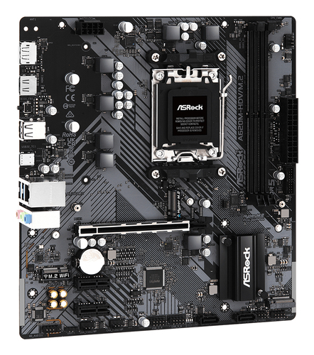 ASRock A620M-HDV/M.2 Desktop-Mainboard - AMD A620 Chipsatz - Buchse AM5 - Micro ATX - Ryzen 7 Unterstützter Prozessor - 96
