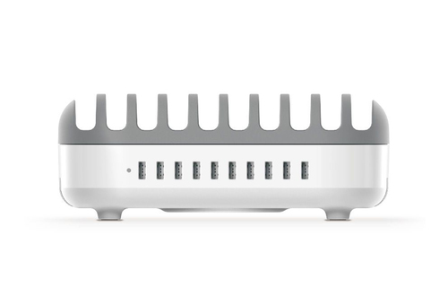 Compulocks 10 Ports USB Charging Dock Station With UK Plug - 10 USB ports, Cooling fan, Multi-protection Safety System, Hi
