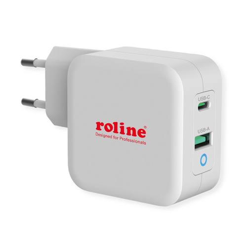 Roline 65 W Wechselstromadapter - 65 W - 5 V Gleichstrom, 9 V DC, 12 V Gleichstrom, 15 V DC, 20 V DC - 3,25 A