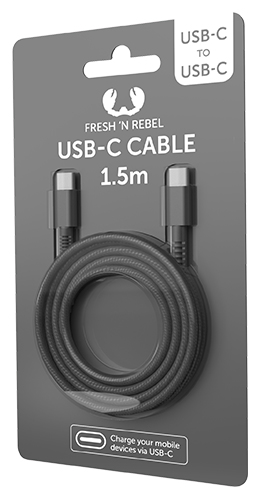 Fresh 'n Rebel Fabriq 1,50 m USB Datentransferkabel - Typ C USB - Typ C USB - Grau