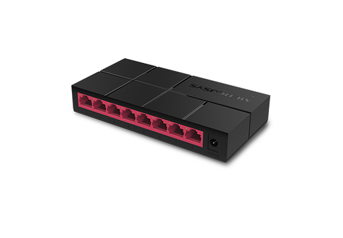 Mercusys MS108G 8 Ports Ethernet Switch - Gigabit Ethernet - 10/100/1000Base-T - 2 Layer Supported - Twisted Pair - Desktop