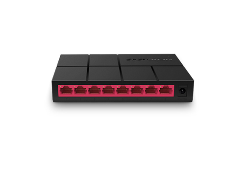 Mercusys MS108G 8 Ports Ethernet Switch - Gigabit Ethernet - 10/100/1000Base-T - 2 Layer Supported - Twisted Pair - Desktop