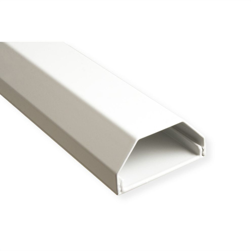 Roline Kabelschutz - Weiß - Kabelabdeckung - 1,1 m Länge - Aluminium