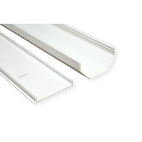 Roline Kabelschutz - Weiß - Kabelabdeckung - 1,1 m Länge - Aluminium