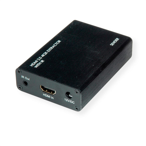 Roline Video Extender Transmitter/Receiver - Wired - 45 m Range - 1 x Network (RJ-45) - 1 x HDMI In - 1 x HDMI Out - 1 x R