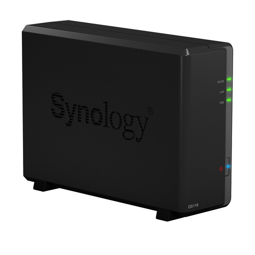Synology DiskStation DS118, NAS, Compacto, Realtek, RTD1296, 1 GB, DDR4