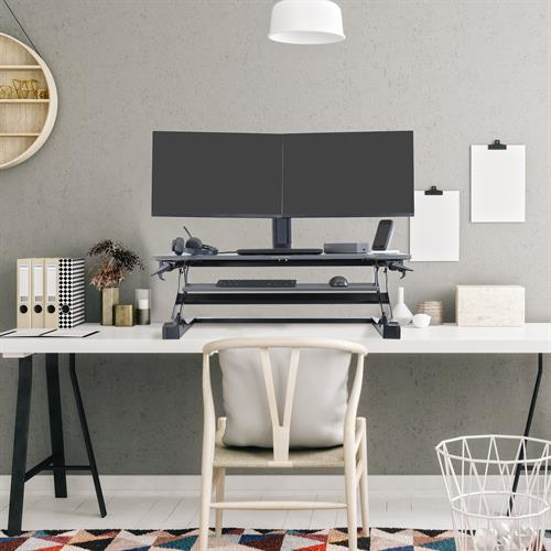 Ergotron WorkFit-TL. Forma da mesa: Forma retangular, Material da estrutura: Aço inoxidável, Uso próprio: Jogos, Escritóri